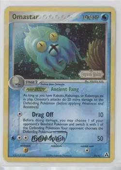 Omastar Reverse Foil Pokemon EX Legend Maker #23 2006 - Image 1