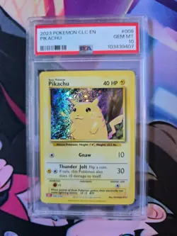 Pokemon Pikachu 008/034 CLC Holo #008 Trading Card Game Classic PSA 10 *LOW POP* - Image 1