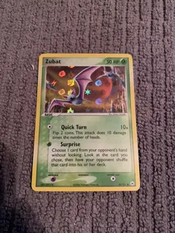 Zubat Pokemon EX Hidden Legends Reverse Holo TCG Card 83/100 - Image 1