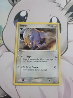 Pokemon TCG Tauros 5/17 Holo Rare POP Series 2 W13 - Image 1