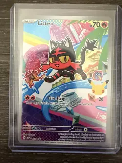 Pokemon TCG First Partner Collection Rowlett Litten Popplio 045 044 043 NM Gen 7 - Image 2