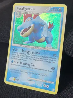 Pokemon TCG Feraligatr 8/123 Diamond & Pearl Mysterious Treasures Holo LP - Image 2