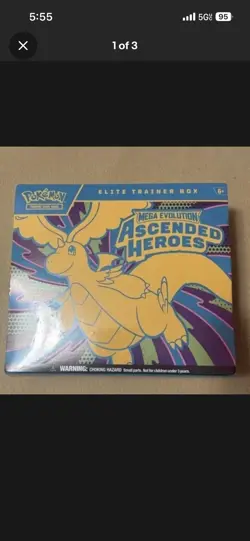 Pokemon TCG Elite Trainer Box Mega Evolution Ascended Heroes - Image 1