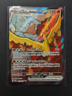 Pokemon TCG - Team Rocket's Moltres ex - 208/182 - Illustration Rare - NM/M - Image 1