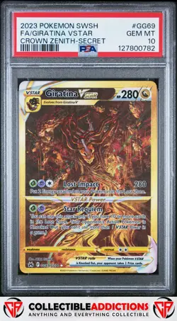 2023 Pokemon Sword And Shield Crown Zenith #GG69 Giratina Vstar PSA 10 - Image 1