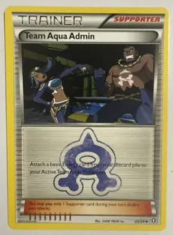 Pokemon TCG Team Aqua's Admin Double Crisis 25/34 Regular Near Mint/Mint - Image 1