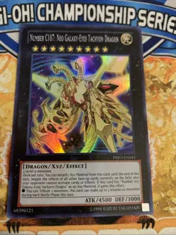 Yugioh Number C107: Neo Galaxy-Eyes Tachyon Dragon PRIO-EN041 NM - Image 1