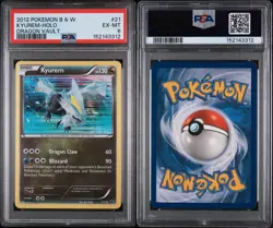 KYUREM 2012 POKEMON B & W DRAGON VAULT HOLO 21/20 SECRET RARE PSA 6 - Image 3