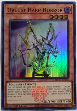 Yugioh Orcust Harp Horror BLMM-EN085 Ultra Rare 1st Edition - Image 1