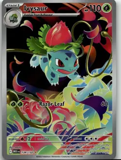 Pokemon Ivysaur 134/132 Me01: Mega Evolution Holo NM English - Image 1