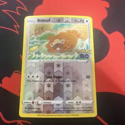 Pokemon tcg Pokemon GO Bidoof (Peelable Ditto) #059/078 - Image 1