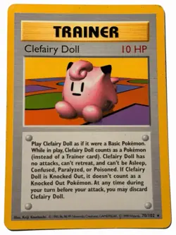 Clefairy Doll - 70/102 Base Shadowless - WOTC Pokemon TCG - Image 1