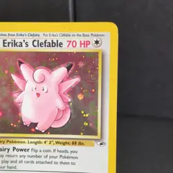 Pokemon TCG Erika's Clefable 3/132 Gym Heroes 1st Edition Holo Rare 2000 MP/HP - Image 3