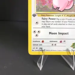 Pokemon TCG Erika's Clefable 3/132 Gym Heroes 1st Edition Holo Rare 2000 MP/HP - Image 4