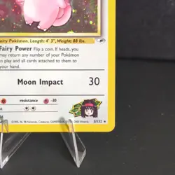 Pokemon TCG Erika's Clefable 3/132 Gym Heroes 1st Edition Holo Rare 2000 MP/HP - Image 5