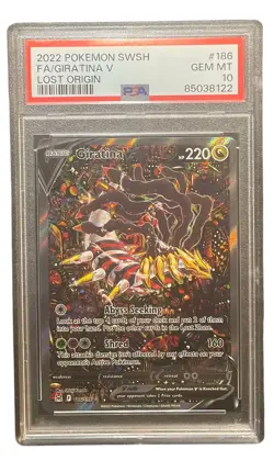 2022 Pokemon Lost Origin #186 Giratina V Alt Art Psa 10 Gem Mint - Image 1