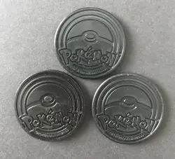 3 X Cyndaquil Sinnoh Starters Pokemon Coins Token Gold Red Piplup Chimchar SHINY - Image 2