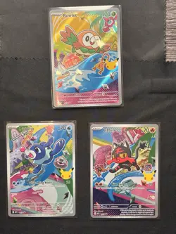 Pokemon TCG First Partners Illustration Collection Series 1 Gen. 7 Starters - Image 1