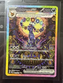 2025 POKEMON PRISMATIC EVOLUTIONS UMBREON EX 161/131! SPECIAL ILLUSTRATIONS RARE - Image 1