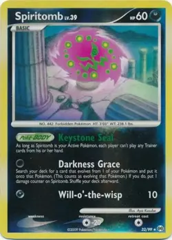 Lightly Played Spiritomb - 32/99 - Rare - Reverse Holo Pokemon Arceus - Image 1