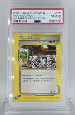 2001 Pokemon-e Starter Deck Japanese 1st Edition Moo-Moo Milk #029 PSA10 - Image 1