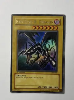 Yu-Gi-Oh! Red Eyes B. Dragon - SDJ-001 - 1st Edition - Ultra Rare - MP/LP - Image 3