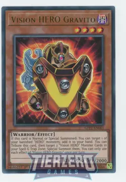 Yugioh Vision HERO Gravito GFP2-EN061 Ultra Rare 1st Edition Near Mint - Image 1