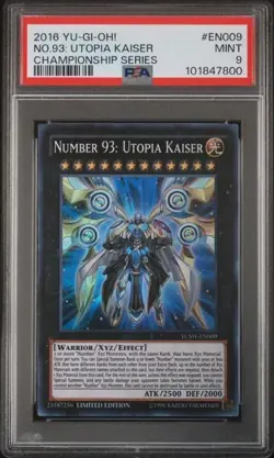 Yu-Gi-Oh! Number 93: Utopia Kaiser Championship Series YCSW-EN009 PSA 9 - Image 1