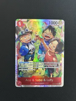 Ace & Sabo & Luffy OP13-007 Carrying On His Will Foil - Image 1