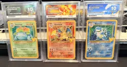 Pokemon Celebrations Charizard,Blastoise,Venusaur ACE Grade, Sequential order - Image 1