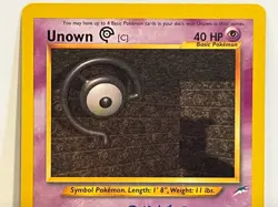 Vintage 2000 Pokemon TCG Neo Destiny UNOWN [C] Uncommon 57/105 NM English Unltd. - Image 2