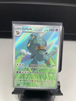 Pokemon TCG Golurk 123/086 SV Black Bolt Illustration Rare - NM / M - Image 1