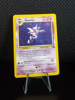Haunter 6/62 HOLO RARE NM Original Fossil Set Pokemon Card 1999 TCG WOTC - Image 1