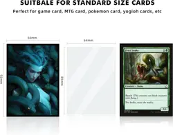 100 MTG Card Sleeves with 100 Inner Sleeve, Textured Back Art Sleeves, Fit Stand - Image 3