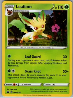 Leafeon - SWSH191 Holo SWSH: Sword & Shield Promo Cards - Pokemon Card - NM - Image 1