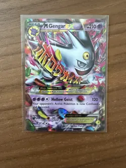 Pokemon M Gengar EX XY166 Mega Evolution Promo Holo Card XY - Image 1