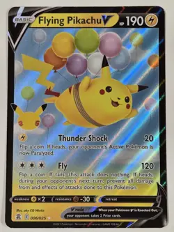 Pokemon Celebrations Flying Pikachu v Holo Card 006/025 Ultra Rare Full Art - Image 1