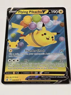 Pokemon Celebrations Flying Pikachu v Holo Card 006/025 Ultra Rare Full Art - Image 2