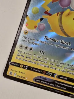 Pokemon Celebrations Flying Pikachu v Holo Card 006/025 Ultra Rare Full Art - Image 5