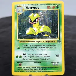 Victreebel Holo Jungle 14/64 Rare Pokemon TCG Card WOTC 1999 Vintage Creased - Image 1
