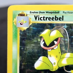 Victreebel Holo Jungle 14/64 Rare Pokemon TCG Card WOTC 1999 Vintage Creased - Image 3