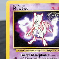 Mewtwo #3 Black Star Promo Pokemon Card WOTC 1999 WB First Movie LP ⭐ - Image 2