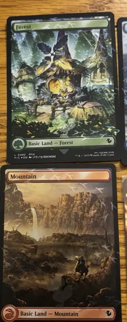 MTG: Final Fantasy Lot, Land Chocobo Track Foils - Image 3