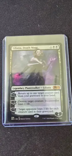 MTG Liliana, Death Mage Foil Card Core Set 2021/M21 - VLP/NM - Image 3