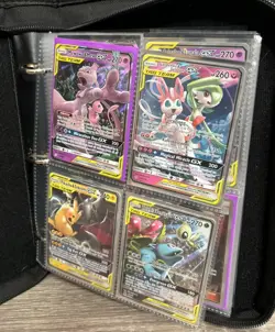 Pokemon Card Binder Collection HOLO GX TAG TEAM MODERN MEGA SHINY PROMO RARE LOT - Image 1