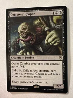 Cemetery Reaper 87 R Normal DRC MTG NM - Image 1