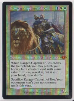 MTG - Ranger-Captain of Eos (Retro Frame) (Foil Etched) Modern Horizons Foil - Image 1