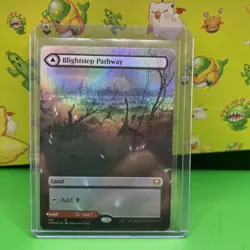 x1 Blightstep Pathway Searstep Pathway KHM MTG 291 FOIL BORDERLESS M/NM 1x - Image 1