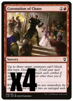 MTG | Coronation of Chaos (x4 Playset) | (NM) Commander Legends: Baldur's Gate - Image 1