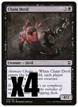 MTG | Chain Devil (x4 Playset) | (NM) Commander Legends: Baldur's Gate - Image 1